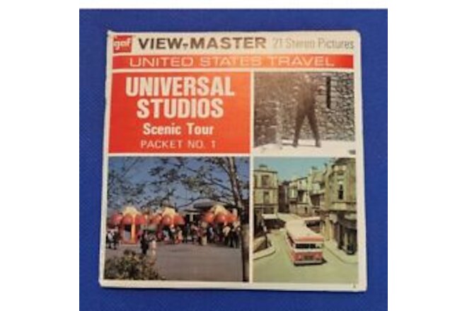Universal Studios Scenic Tour No. 1 California view-master 3 Reels Packet-Sealed