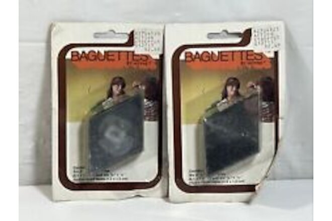Baguettes By Hoyne Silver Six 2” x 3” And Six 1/2” x 1/2” DF Tapes Lot Of 2