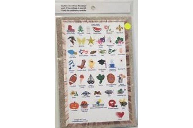 Cactus Punch Embroidery Card CD Multi Format Little Bits Vol 1 Sewing Machine