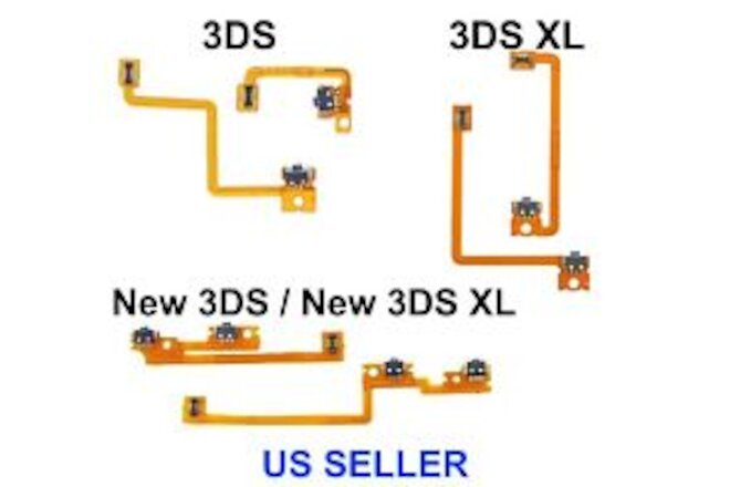 Replace Left Right L/R Shoulder Trigger Button Flex Cables Nintendo New/3DS/XL