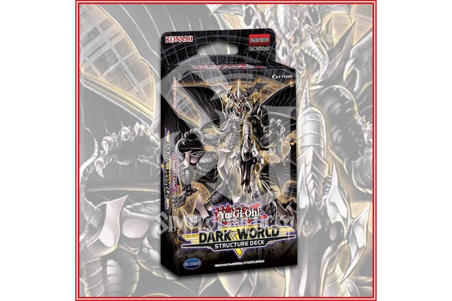 YuGiOh DARK WORLD STRUCTURE DECK (45 Cards) FACTORY SEALED *NEW*🔥