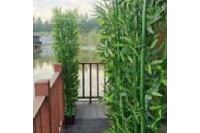 20Pcs Home Decoration Artificial Bamboo Leaf Tree Green Plant Beautiful Gift USA