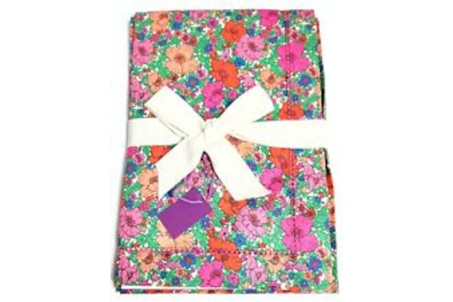 J.Crew Placemat Set of Four Liberty Pink Floral Print Limited Edition Cotton NWT