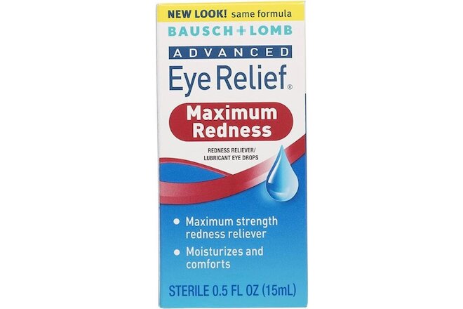 Bausch + Lomb Advanced Eye Relief Redness Eye Drops - 0.5 oz (3 Pack)