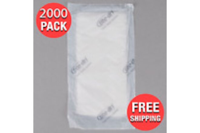 (2000-Pack) 50 Grams 4" x 7" White Absorbent Meat Pad Fish Poultry Pads Display