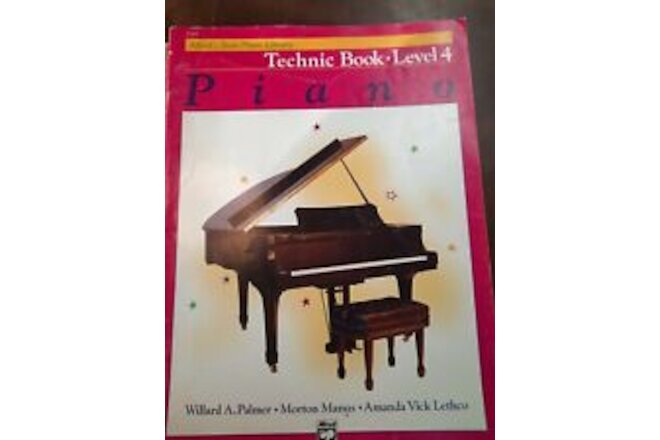 Alfred's Basic Piano Library: Technic Book Level 4, 1996 vintage