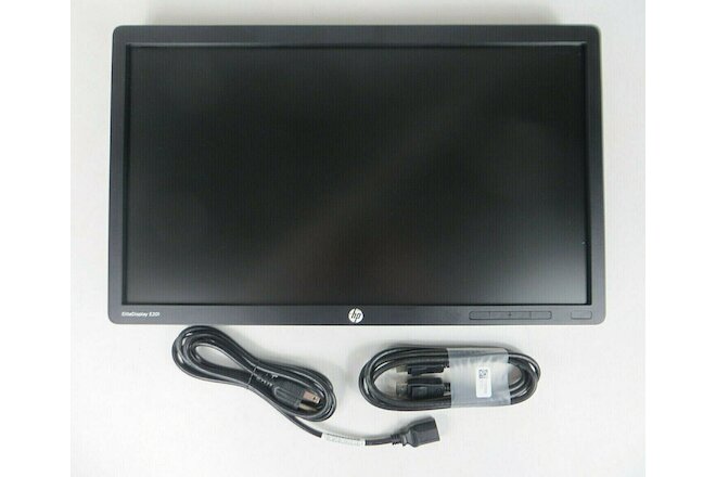Lot of 8 - HP E201 20" Widescreen 1600 x 900 LED LCD Monitors - Missing Stands
