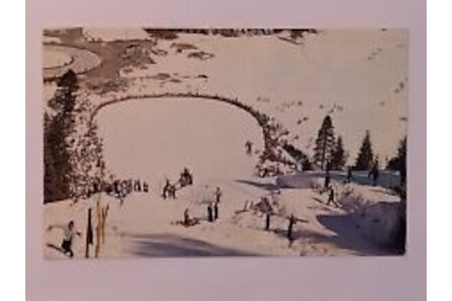 Squaw Valley California 1960 Winter Olympics Ski Jump Postcard