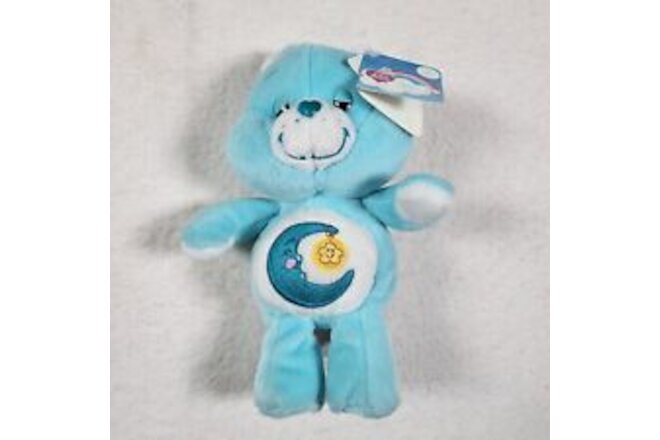Care Bears Vintage 2002 Bedtime Bear Plush Blue Moon & Star Heart 6" NWT