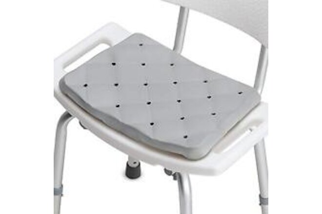 DMI Bath Seat Foam Cushion for Transfer 15.6x11.3x1.3 Inch (Pack of 1), Gray