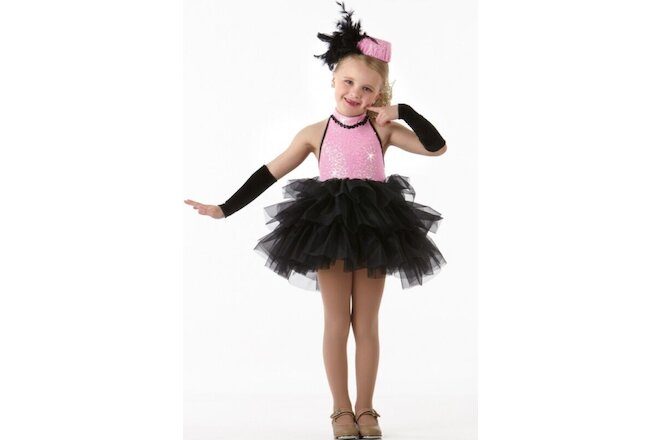 Little Bitty Pretty One Child Large Dance Costume Tap Dress & Mitts