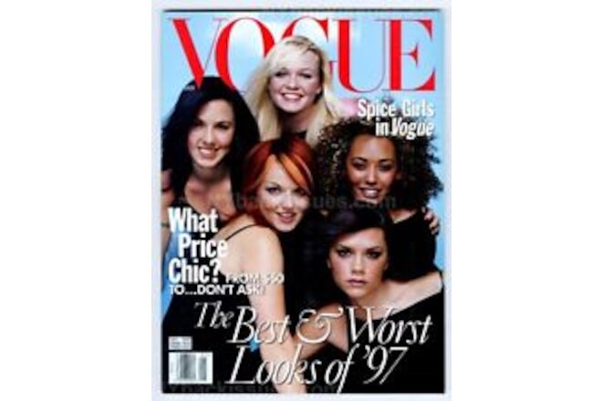 Vogue Magazine January 1998 Spice Girls Donatella Versace no label NEAR MINT