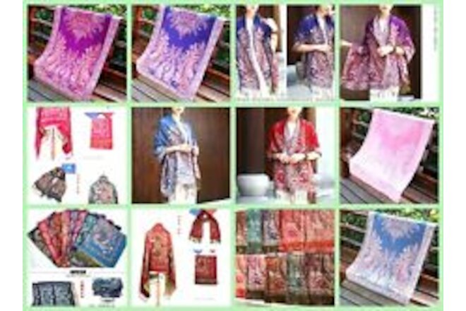 10 wholesale scarves retro paisley thick pashmina lady scarf Shawl