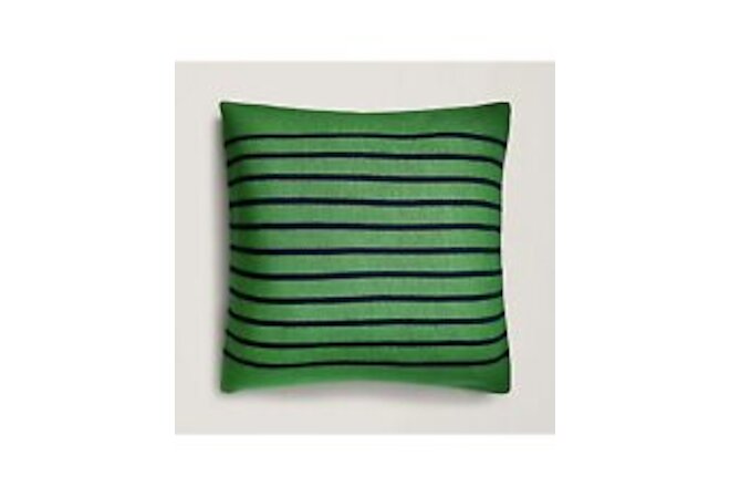 2 Ralph Lauren Home Toulon Striped Throw Pillow, Bottle Green/ Navy