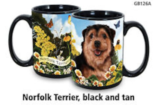 Garden Party Mug - Black and Tan Norfolk Terrier