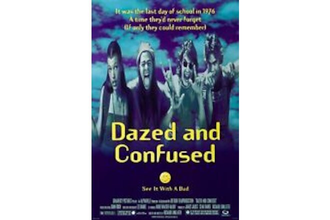 1993 Dazed And Confused Movie Poster 11X17 Matthew McConaughey Milla Jovovich 🍿