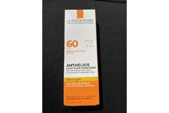 La Roche - Posay Anthelios SPF 60 Ultra Light Sunscreen Fluid 1.7 oz  Exp 11/24