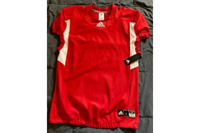 Adidas Techfit Hyped J Football Playing Jersey Size XL RED Polyester NEW