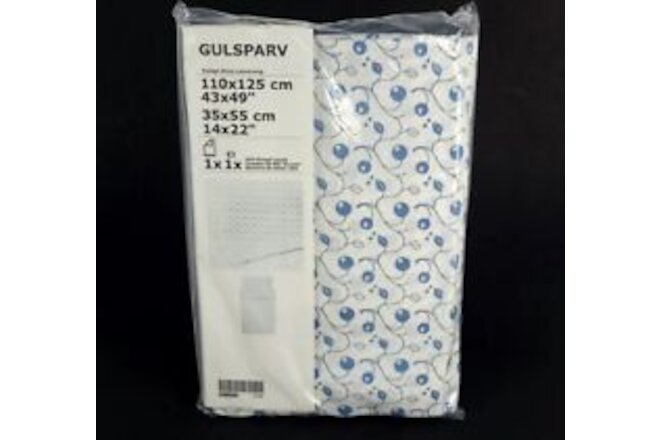 Ikea Gulsparv Crib Duvet Cover/Pillowcase Blueberry Patterned 804.270.70 New