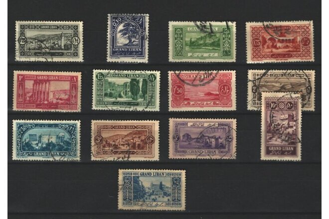 Lebanon Liban  French colonies Postal USED COMPLETE SET of STAMPS LOT ( Leb 56)
