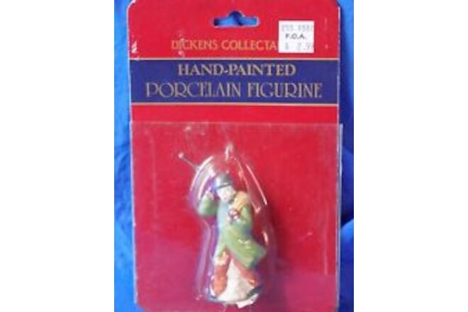 Dickens Collectibles Christmas Village Man Holding Hat Hand Painted Porcelain