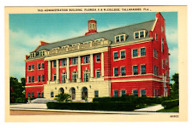 Postcard "Administration Building, Florida A.&M. College, Tallahassee, Fla."