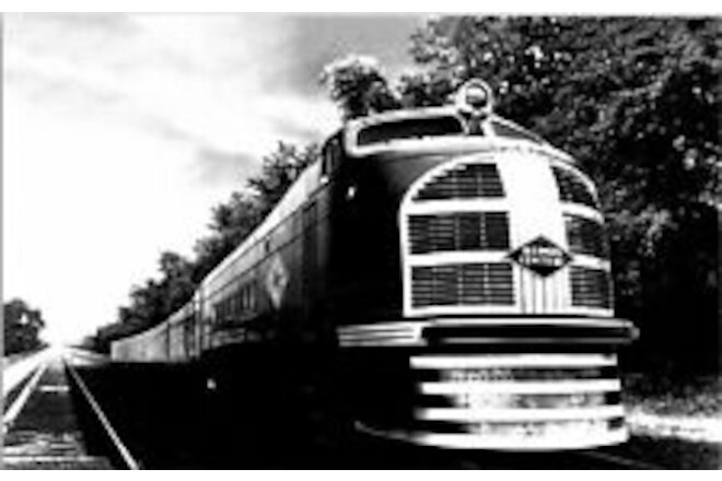 Illinois Central Reprint Postcard Railway Train Engine Railroad