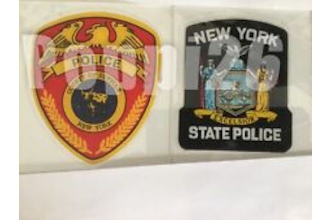 5 Suffolk County 5 New York State Police 10 “Collectible” Inside decal NY NYS LI