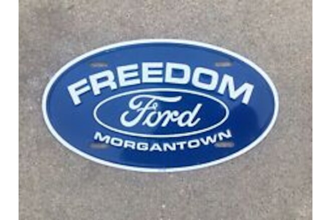 FREEDOM FORD - MORGANTOWN  WEST  VIRGINIA - BOOSTER - DEALER - LICENSE PLATE