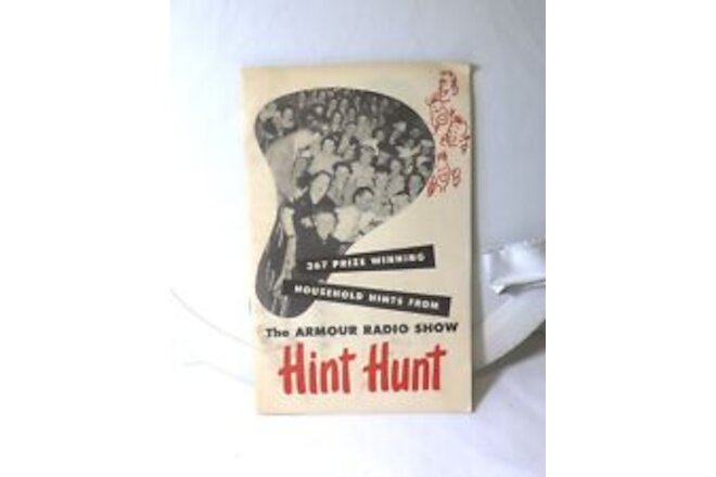 VINTAGE WBBM CHICAGO RADIO STATION SHOW HINT HUNT ARMOUR COOK AD BOOKLET