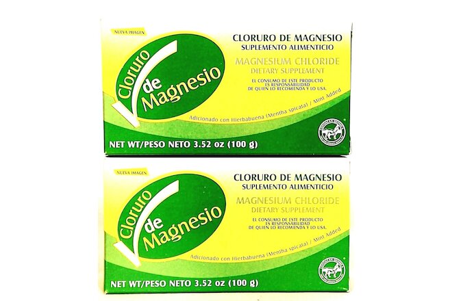 2 Cloruro de Magnesio Magnesium Chloride 100% PURO Hasta 400 Porciones
