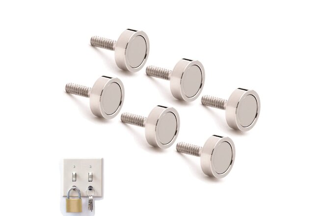 LIGHTSMAX Key Holder for Light Switch Magnetic Key Rack (6 pcs)
