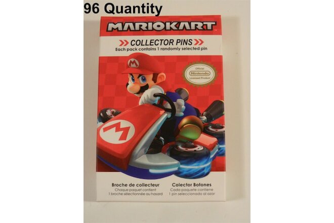 Lot of 96 - Nintendo Super Mario Kart Series 2 Collector Pins Blind Boxes New