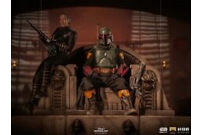 Boba Fett & Fennec Shand on Throne (Star Wars) 1:10 Statue by Iron Studios