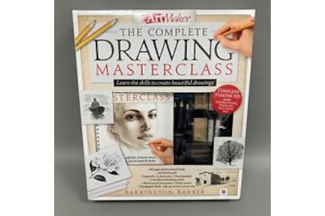 Hinkler Art Maker Kit The Complete Drawing Masterclass Barrington Barber NIB