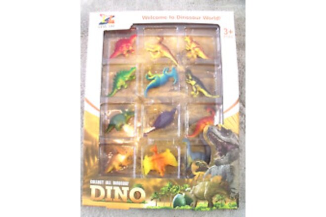 Lian Tai Dinosaurs Toys 12 pack 2 inches New
