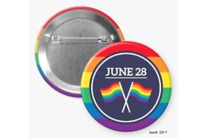 Two Variety Gay Pride 2.25" Pinback Buttons / Hommel's Buttons Online Store