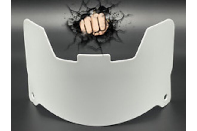 White Gloss Full Size Helmet Visor (Display Only) Replica/Speed/Flex Compatible