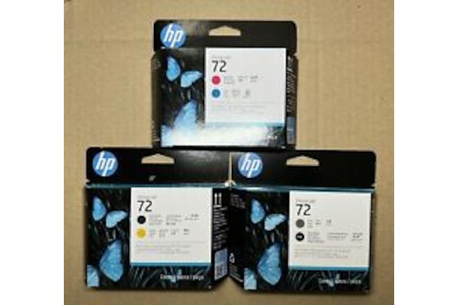 Genuine HP 72 Printhead Set C9384A C9380A C9383A Date: 2025