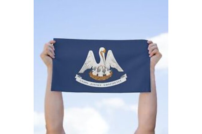 The State of  Louisiana State Flag Rally Towel, 11x18