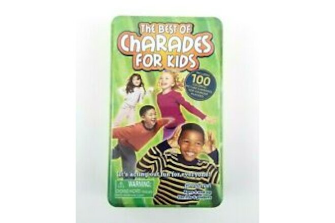 The Best of Charades For Kids Children's Game Travel Tin Case Ages 4+ NEW SEALED