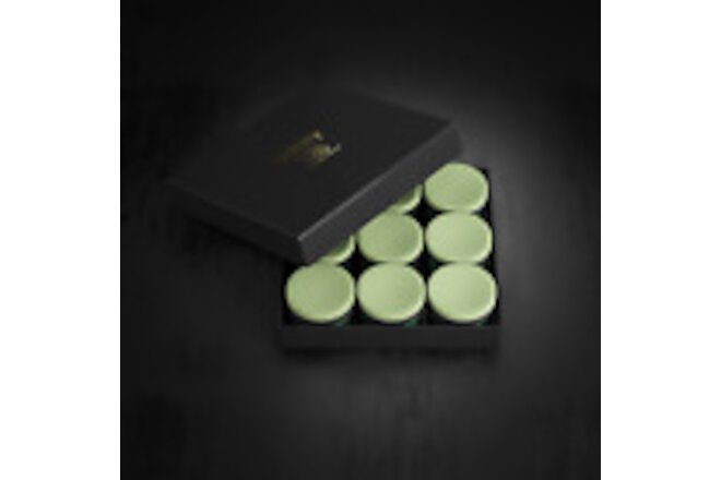 Taom V10 Green Professional Pool/Billiard Cue Chalk - 9 Pieces (Full Box)