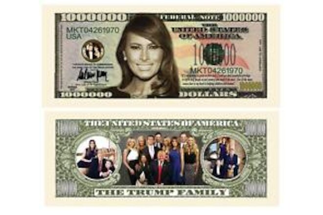 ✅ Melania Trump Presidential 100 Pack 1 Million Dollar Bills Collectible Notes ✅
