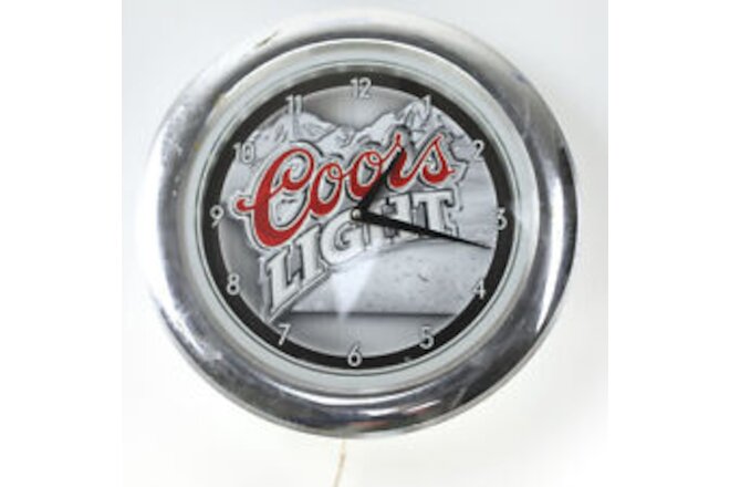 Coors Light Illuminated Bar Clock