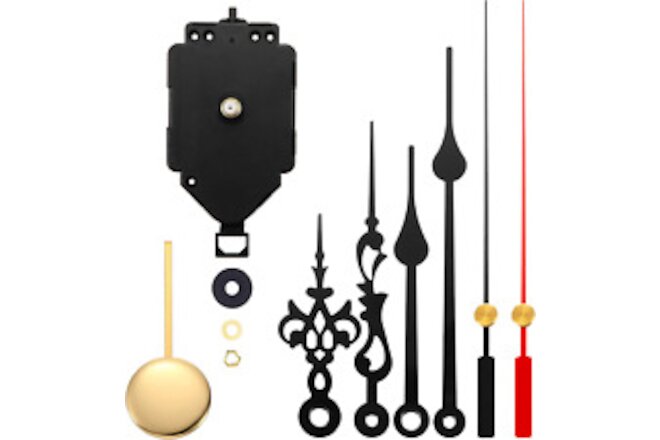 Quartz Pendulum Clock Movement Mechanism DIY Repair Parts Replacement with 2 Pai
