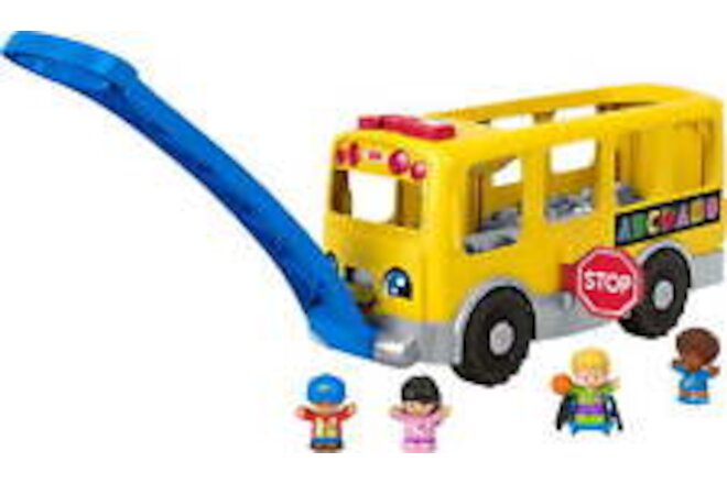 Big Yellow School Bus Musical Learning Toy for Toddlers & Kids 1-5 Years Old