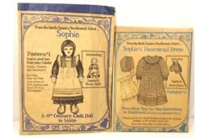 Vintage Sophie 19th Century Cloth Doll Pattern North Country Needlework School