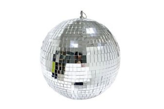 VOELIGT 12inch Mirror Glass Ball Silver Disco Ball DJ Dance Decorative Stage ...
