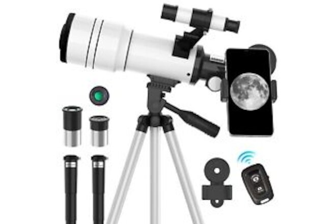 ToyerBee Telescope for Adults & Kids, 70mm Aperture Astronomical Refractor Te...