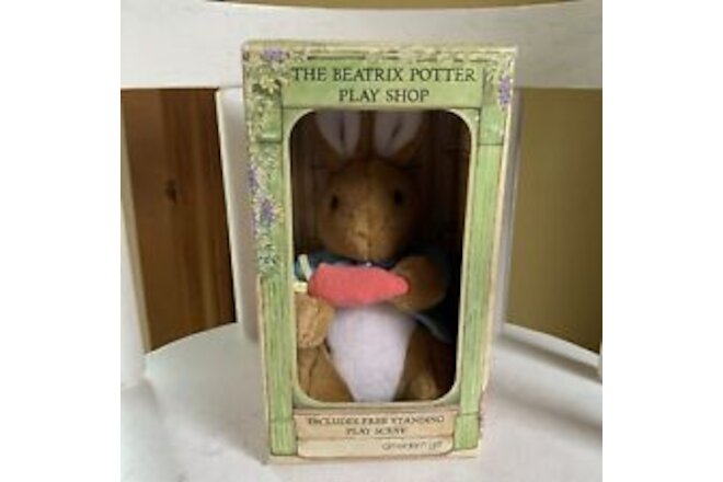 New/Box Beatrix Potter Play Shop Plush Peter Rabbit Eden Gift Frederick Warne Co